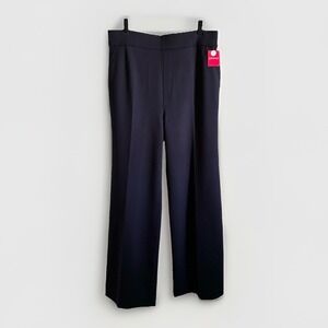 NWT Spanx SuperSmooth Perfect Fit Shaping Ponte Wide Leg Pant Navy Blue 1X Tall